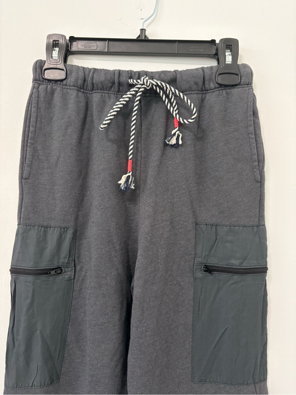 Sundry for Anthropologie Cargo Sweatpants Sz XS Washed Black NWT - Picture 3 of 13
